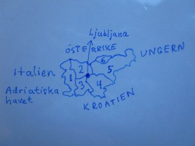 Regionerna i dagens Slovenien.